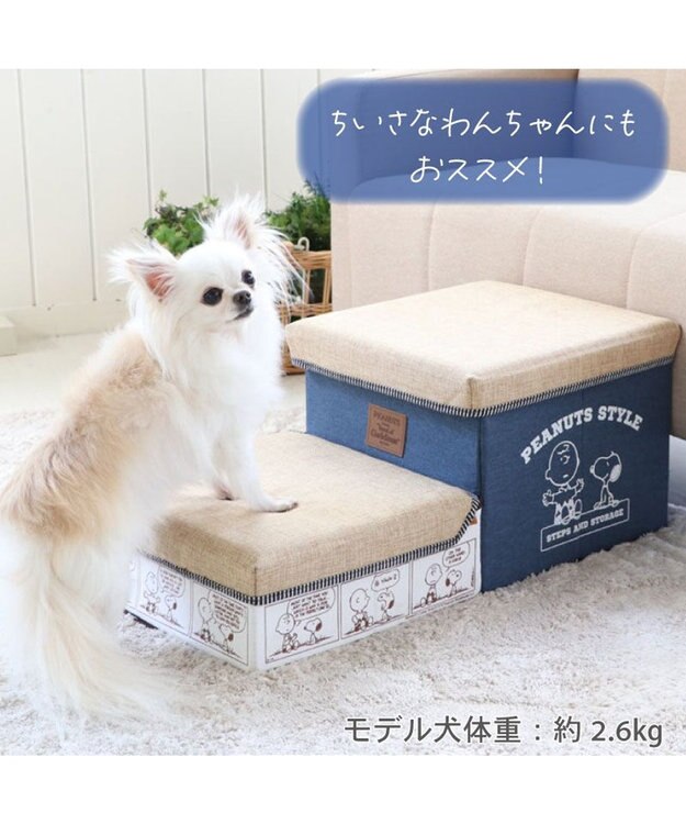 ペットパラダイス スヌーピー 2段 ステップ 収納付き ゆとり