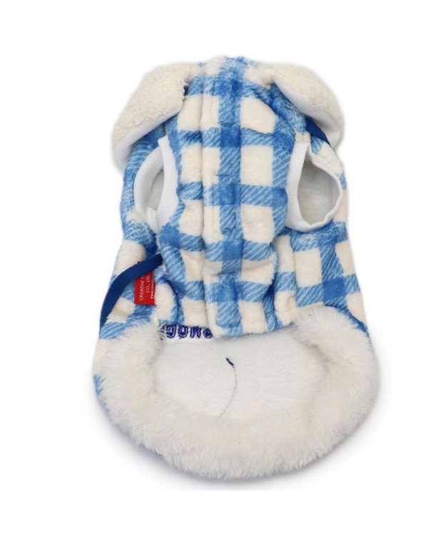 PET PARADISE スヌーピー ハートボアベスト 《ブルー》 小型犬 ホワイト×ブルー