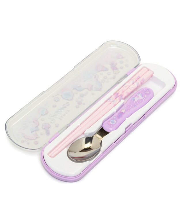 Mother garden マザーガーデン ユニコーン コンビセット 箸＆スプーン 《ファンシー柄》 ファンシー柄