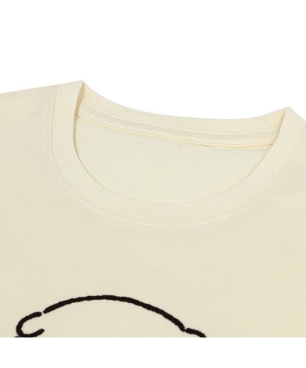 Mother garden 【ネット店限定】しろたん Tシャツ 半袖 《ぼくひっぱりだこ柄》 オフホワイト色 S/M/L/XL 白~オフホワイト