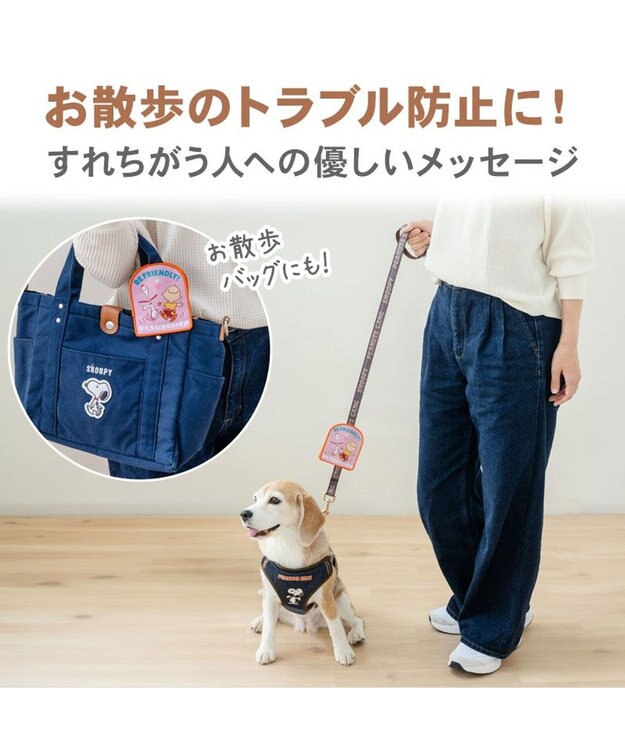 PET PARADISE スヌーピー メッセージ ワッペン  《フレンドリー》 フレンドリー