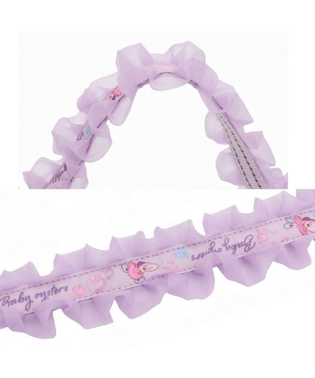 PET PARADISE ディズニー ヤングオイスター フリル リード ４Ｓ～３Ｓ 小型犬 ライトパープル