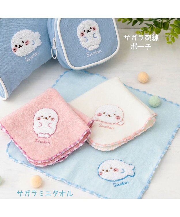 Mother garden しろたん サガラミニタオル 《白》 単品 25cm×25cm 白