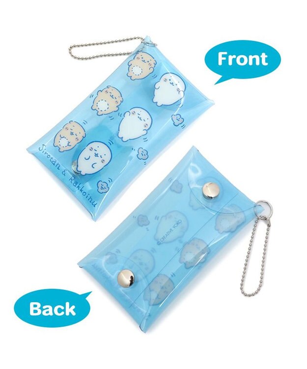 Mother garden しろたん クリアマルチケース 【単品】 しろたん＆らっこいぬ柄