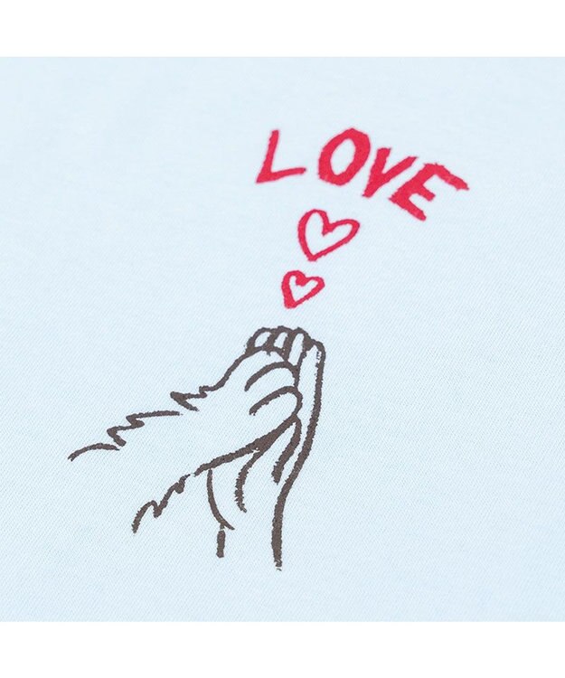 PET PARADISE ペットパラダイス Mai Kuraki　LOVE  オーナー Ｔシャツ  《ブルー》　ユニセックス ブルー
