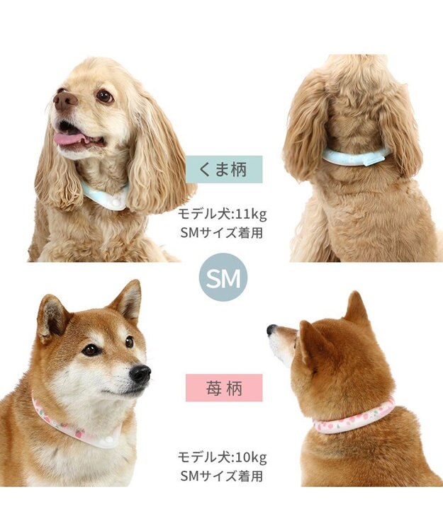 PET PARADISE ペットパラダイス 28℃クールリング SUO 《いちご柄》 〔ＳＭ〕 中型犬 いちご