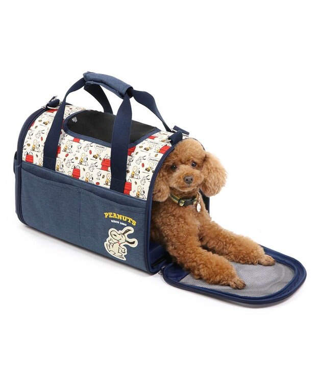 PET PARADISE スヌーピー 折畳 キャリーバッグ《ご機嫌柄 》M 小型犬 約4～8kg ご機嫌柄