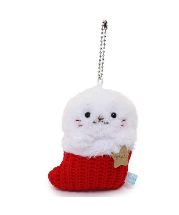 Mother garden しろたん クリスマス靴下キーホルダー 《しろたん》 単品 しろたん