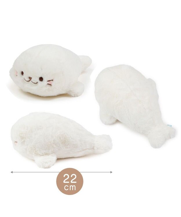 Mother garden しろたん クリーミー マスコット 22cm アイボリー