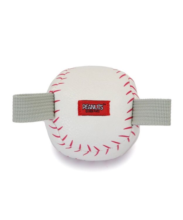 PET PARADISE スヌーピー タブ付 野球ボール  トイ ホワイト