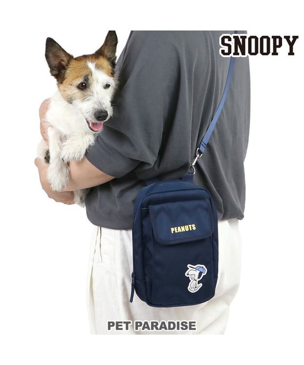PET PARADISE スヌーピー  お散歩サコッシュ《ファインプレー柄》 ファインプレー柄