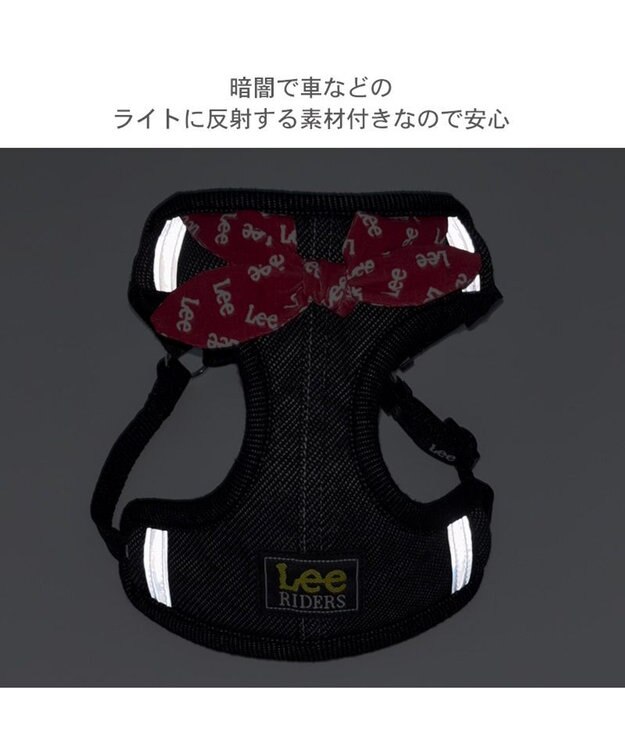 PET PARADISE Lee ループノット ハーネス＆リード 小型犬 ３Ｓ ブラック