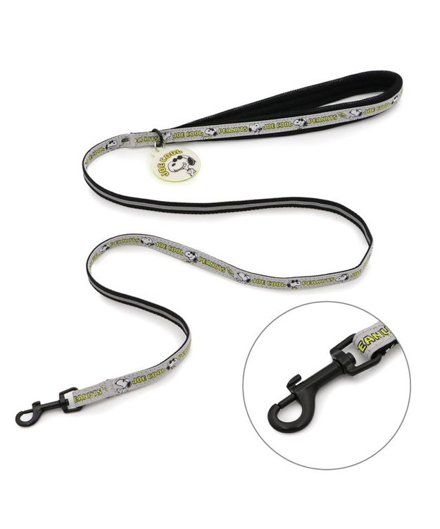 PET PARADISE スヌーピー ＪOE COOL 反射リード ＳＳ～Ｓ グレー