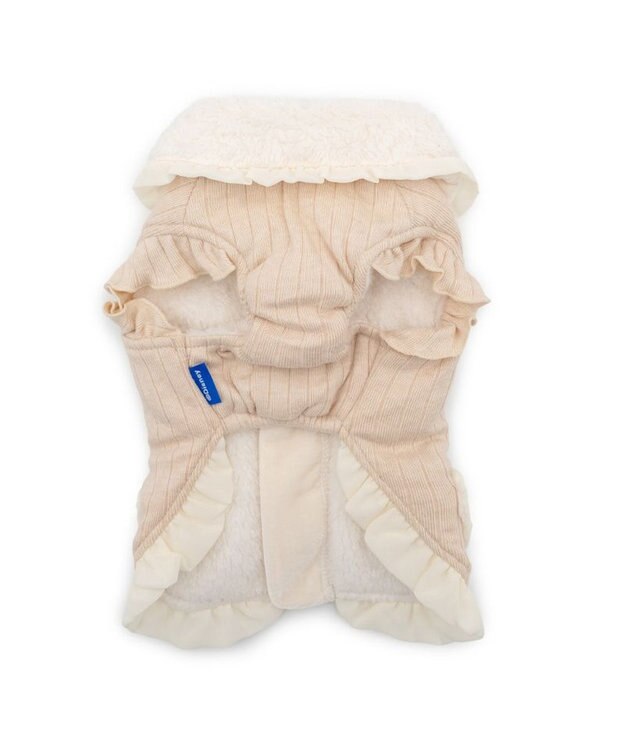 PET PARADISE ディズニー ミニーマウス お花 ジップUP ベスト 小型犬 ピンクベージュ