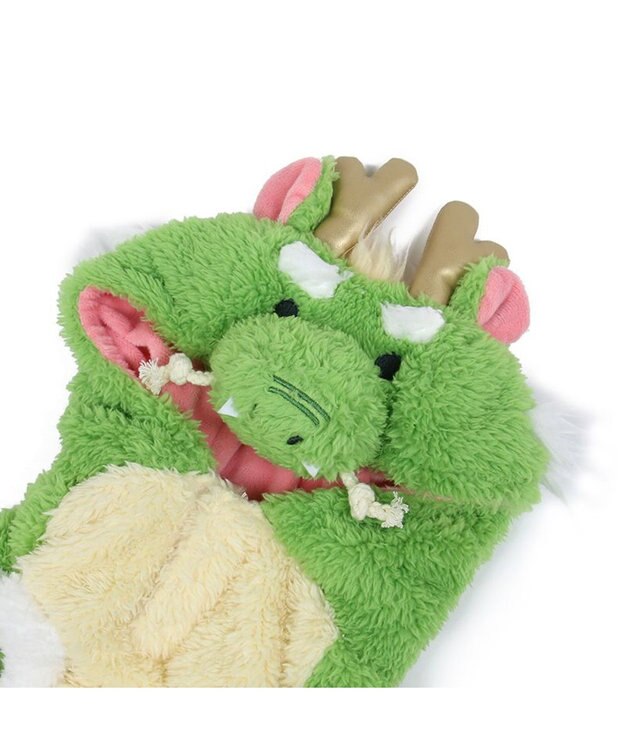 PET PARADISE ペットパラダイス なりきりパーカー 辰 小型犬 黄緑