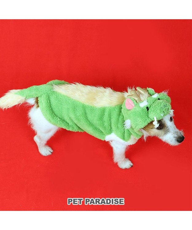 PET PARADISE ペットパラダイス なりきりパーカー 辰 小型犬 黄緑