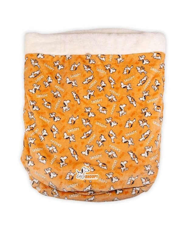 PET PARADISE スヌーピー 遠赤外線 筒型 寝袋 《てくてく》 Ｌ オレンジ