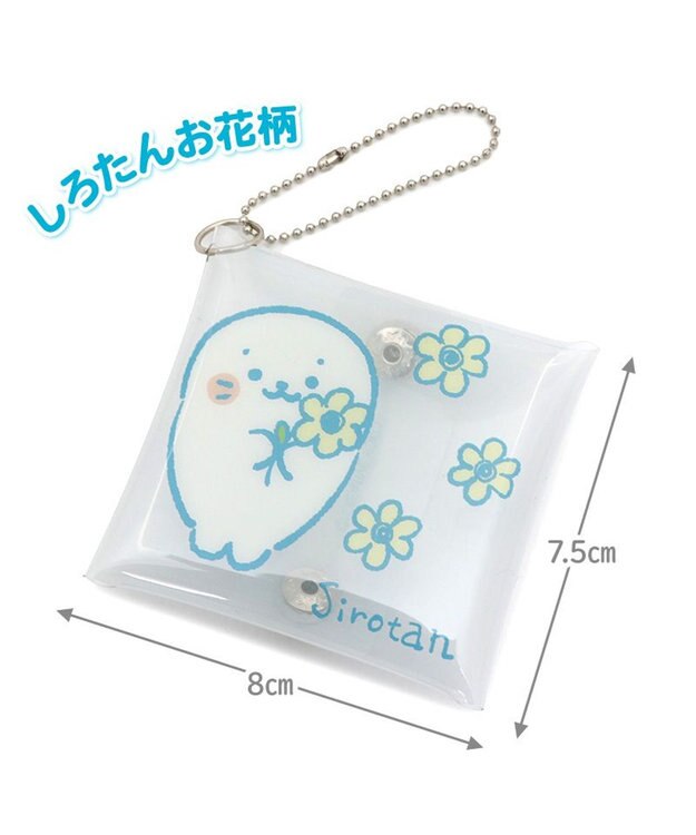 Mother garden しろたん クリアマルチケース 【単品】 しろたんお花柄