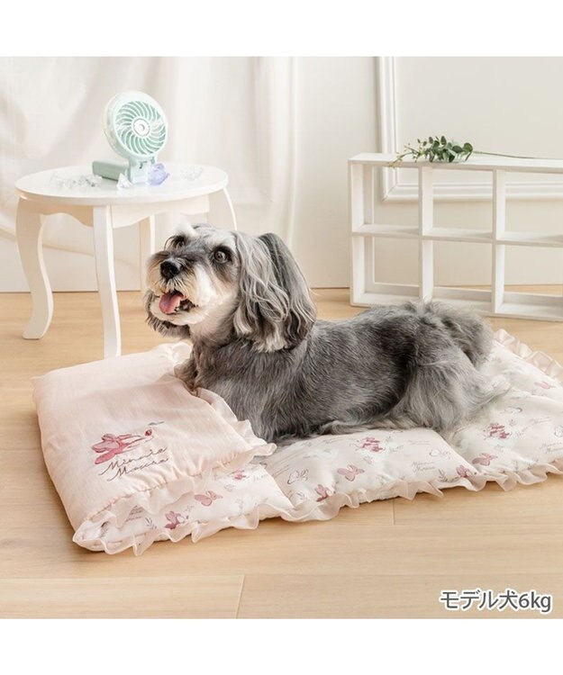 PET PARADISE ディズニー ミニーマウス クール ロールマット 《ハート》 ピンク