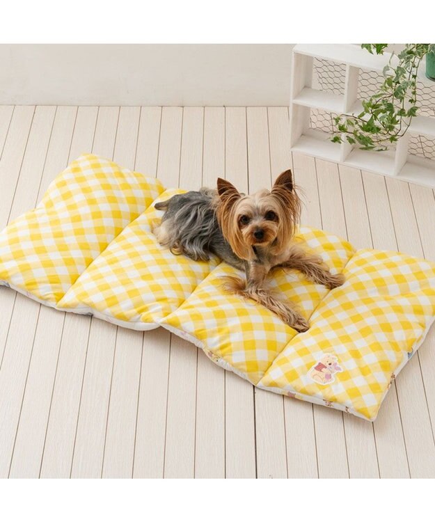 PET PARADISE ディズニー くまのプーさん クールロールマット ホワイト×イエロー