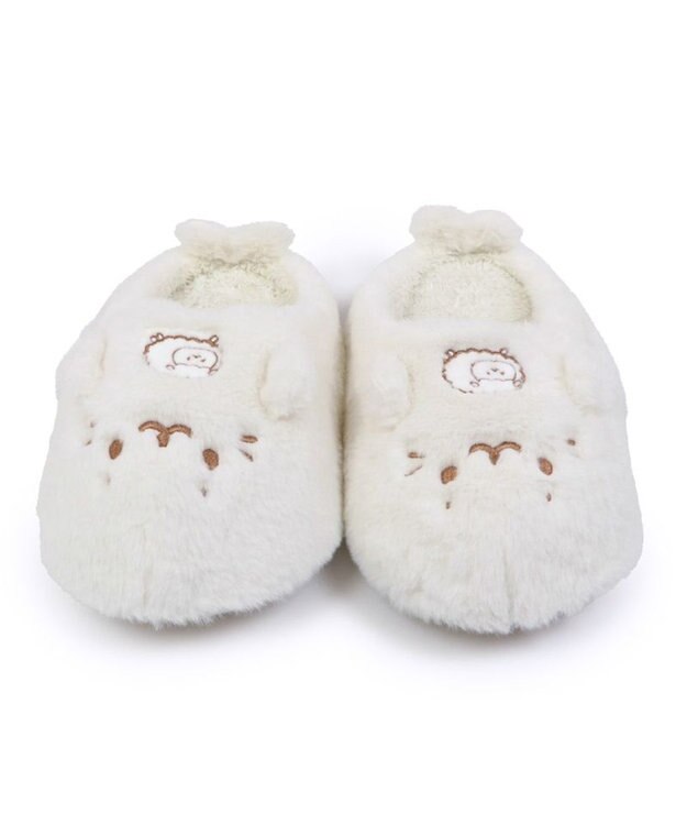 Mother garden ふわふわスリッパ 《しろたん&羊 》レディース フリーサイズ ホワイト