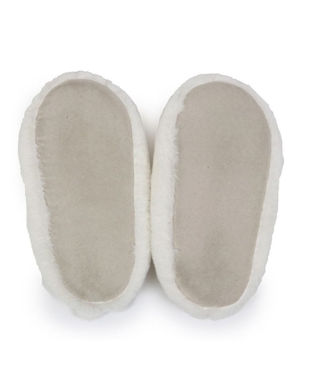 Mother garden ふわふわスリッパ 《しろたん&羊 》レディース フリーサイズ ホワイト