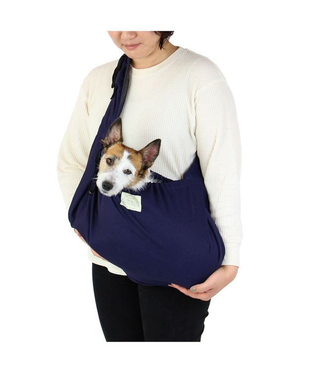 PET PARADISE ペットパラダイス リネン モバイル スリング キャリーバッグ 《ネイビー》 ネイビー