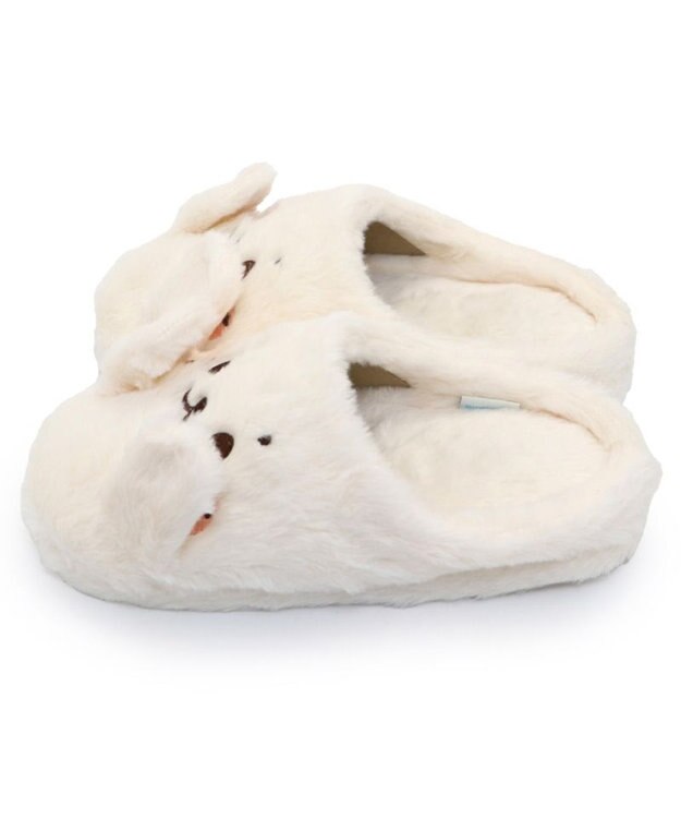 Mother garden しろたん ピコピコ スリッパ レディースフリーサイズ 白～オフホワイト