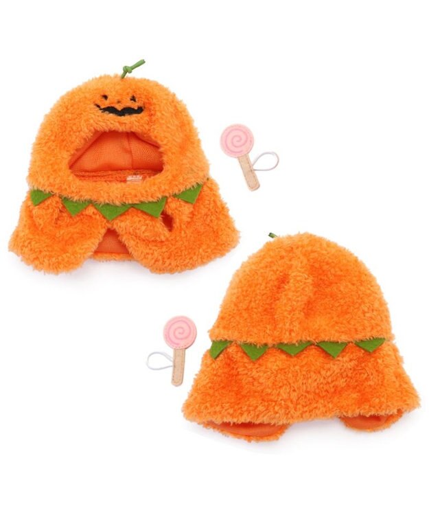 Mother garden しろたん ついてきちゃうマスコット用 着せ替え服 《かぼちゃポンチョ》 単品 かぼちゃポンチョ