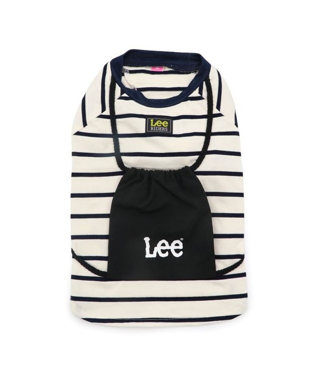 PET PARADISE Lee ナップサック付き Ｔシャツ 小型犬 ホワイト×ブラック