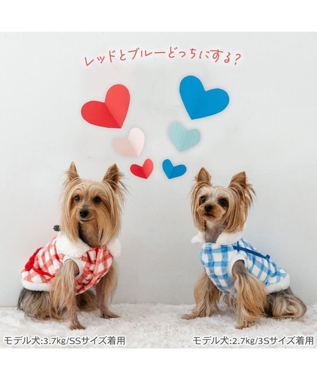 PET PARADISE スヌーピー ハートボアベスト 《ブルー》 小型犬 ホワイト×ブルー