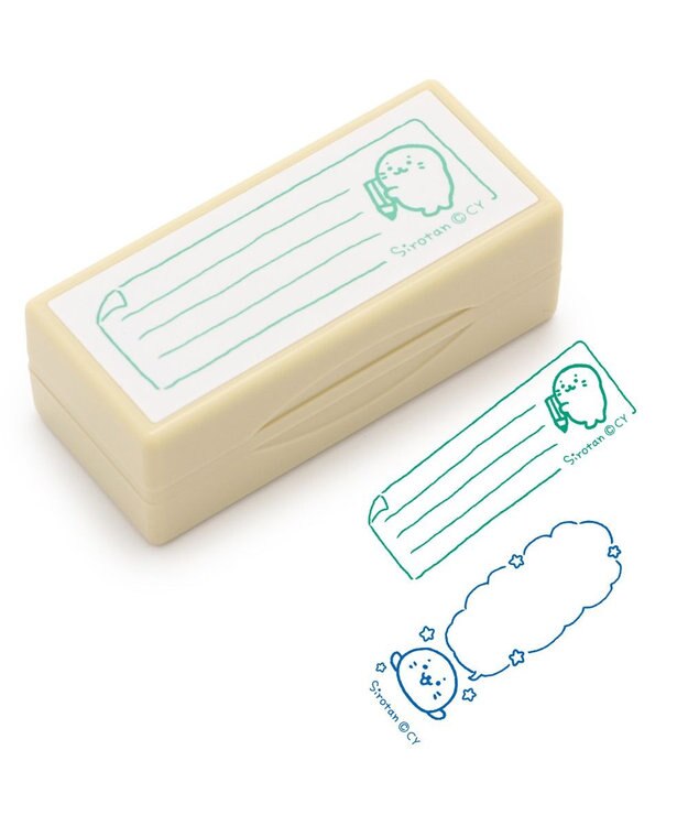 Mother garden しろたん 両面 付箋 スタンプ 《罫線》 単品 罫線柄