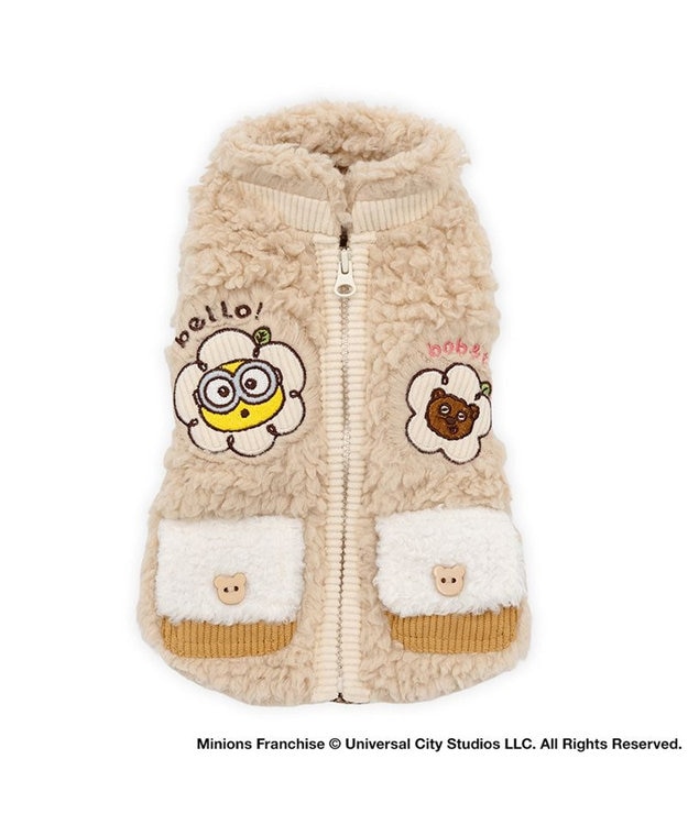 PET PARADISE ミニオン ティム ジップ ベスト 小型犬 ベージュ
