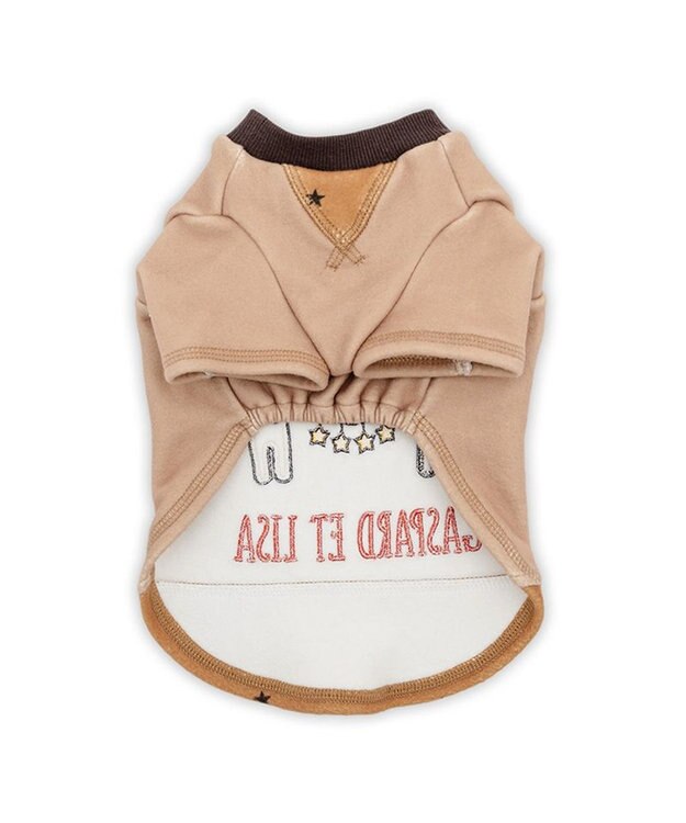 PET PARADISE リサとガスパール ペティヒートDAN Tシャツ 《星柄》 小型犬 ベージュ