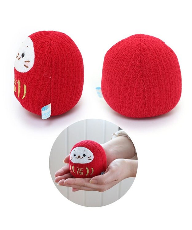 Mother garden しろたん 手のり ちりめん だるま マスコット ちびちびマスコット 8cm 【単品】 しろたん