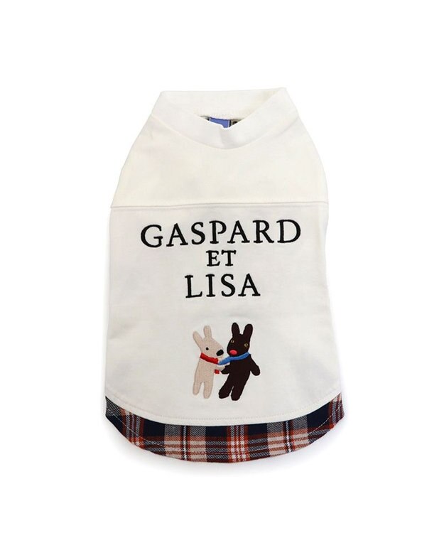 PET PARADISE リサとガスパール シンプル刺繍 Ｔシャツ 《であい柄》 小型犬 であい柄