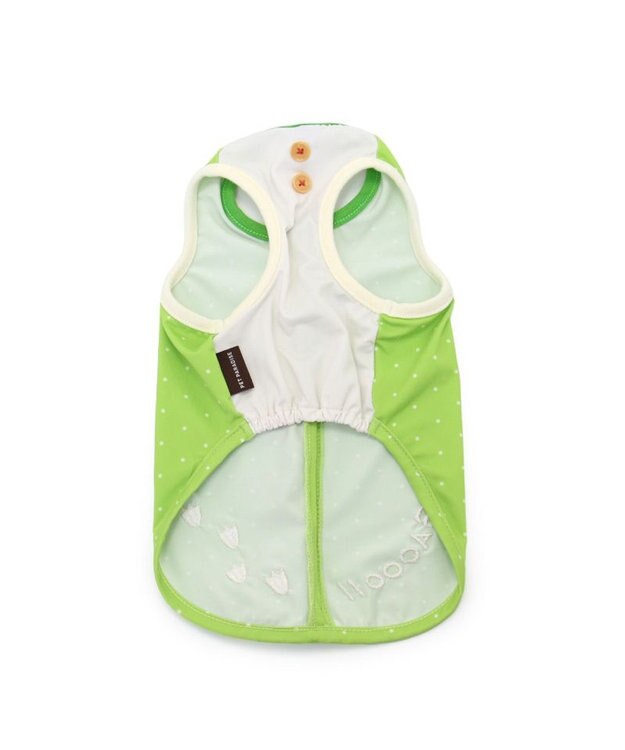 PET PARADISE ペットパラダイス エコメイド 天竺 恐竜 タンクトップ 小型犬 グリーン