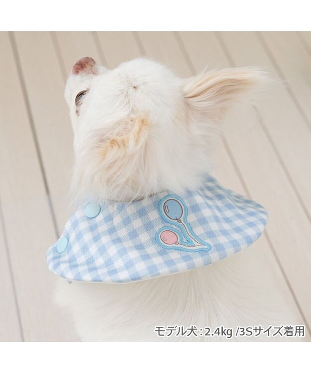 PET PARADISE ディズニー ミッキーマウス クール バンダナ 《風船柄》 小型犬 ホワイト×ブルー