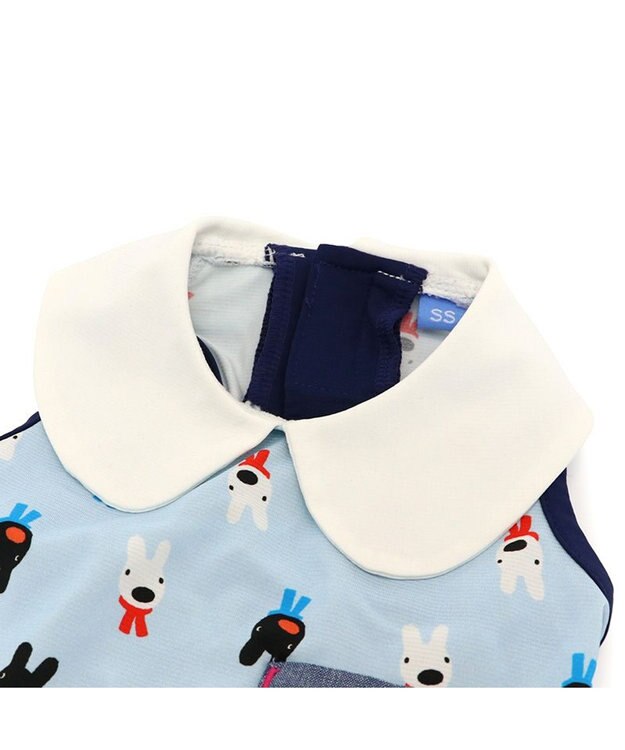 PET PARADISE リサとガスパール 接触冷感 襟付き タンクトップ 小型犬 クリアブルー