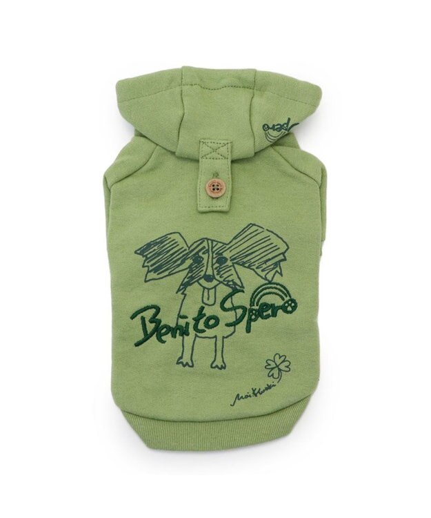 PET PARADISE ペットパラダイス Mai Kuraki ベニート パーカー 《オリーブ》 小型犬 オリーブ
