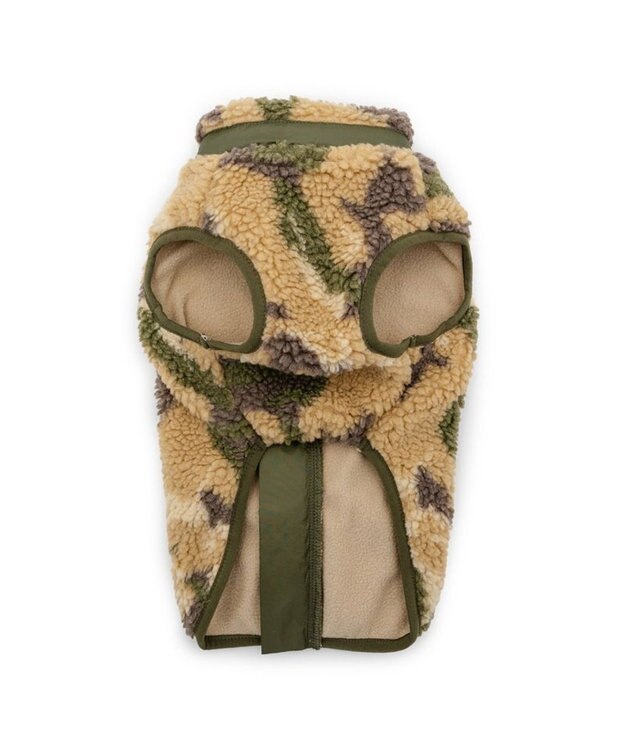 PET PARADISE Lee カモフラージュ ボアベスト  中型犬 大型犬 カモフラージュ