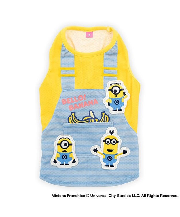 PET PARADISE ミニオン エコメイド オーバーオール風 タンクトップ 中型犬 大型犬 イエロー