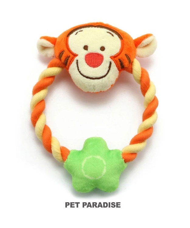 PET PARADISE ディズニー くまのプーさん ロープ おもちゃ 《プーさん/ピグレット/ティガー》 ティガー