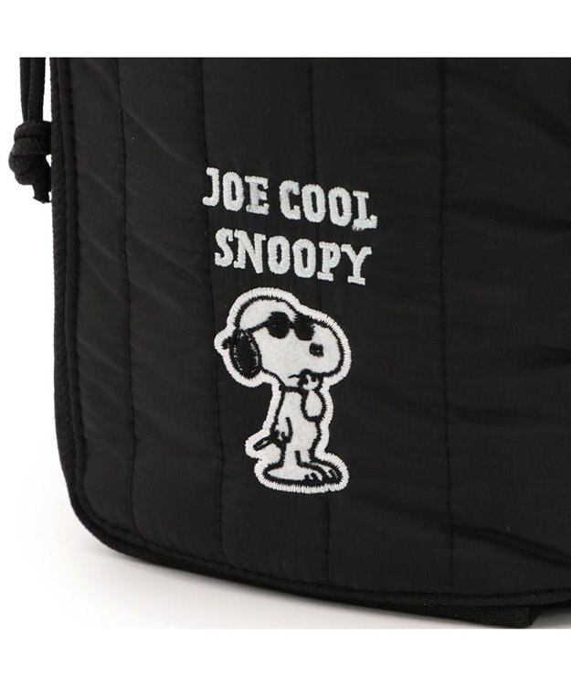 PET PARADISE スヌーピー ショルダーポーチ付き リード ４S～S  小型犬 ブラック