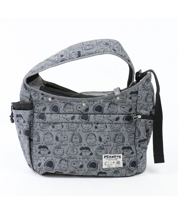 PET PARADISE スヌーピー スリング 《フェイス柄》S 超小型犬 グレー