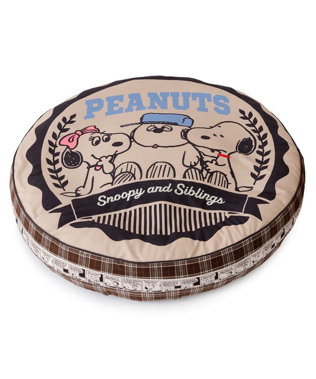 PET PARADISE スヌーピー クッション用 替えカバー 《ブラザー》 Ｌ ブラウン