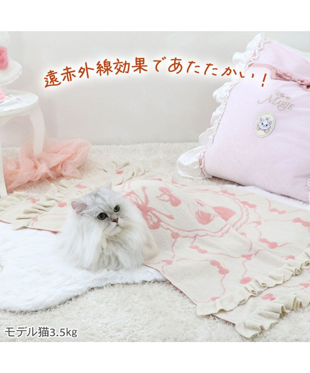 PET PARADISE ディズニー マリー 遠赤外線 猫 ブランケット ベージュ