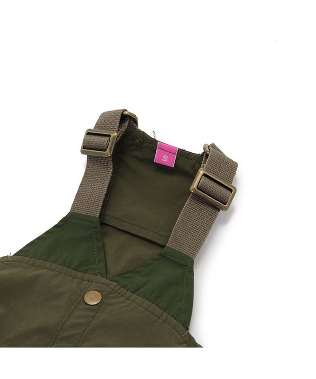 PET PARADISE ペットパラダイス オーバーオール ミリタリ カーキ 【小型犬】 カーキ