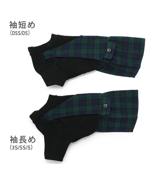 PET PARADISE J.PRESS スカートつなぎ ブラックウォッチ 小型犬 -