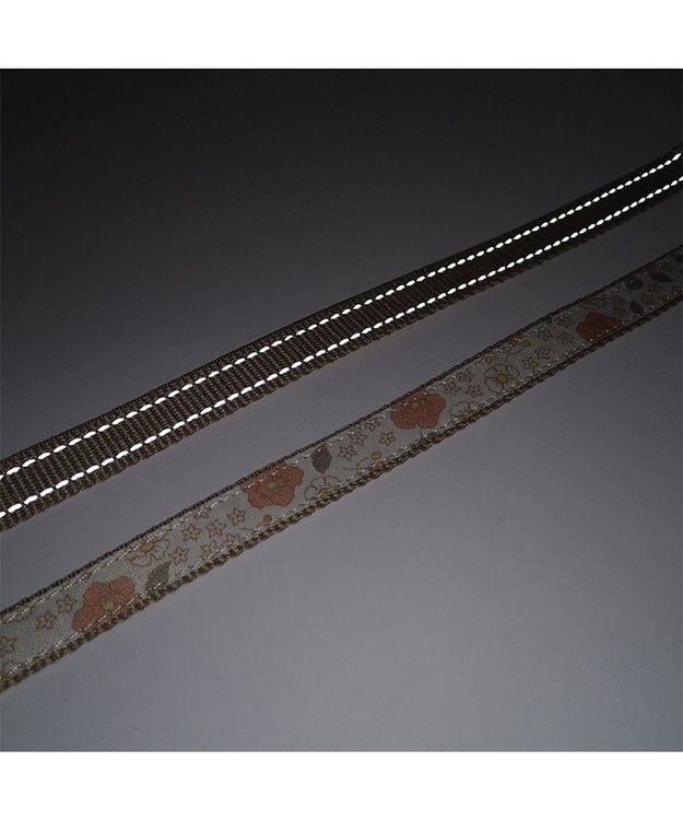 PET PARADISE 花柄 リード【ＳＳ~Ｓ】 小型犬 茶系